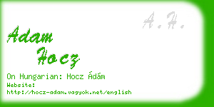 adam hocz business card